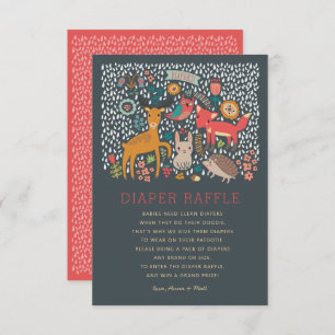 Woodland Animals Babydusche Windelwindeln Einladung