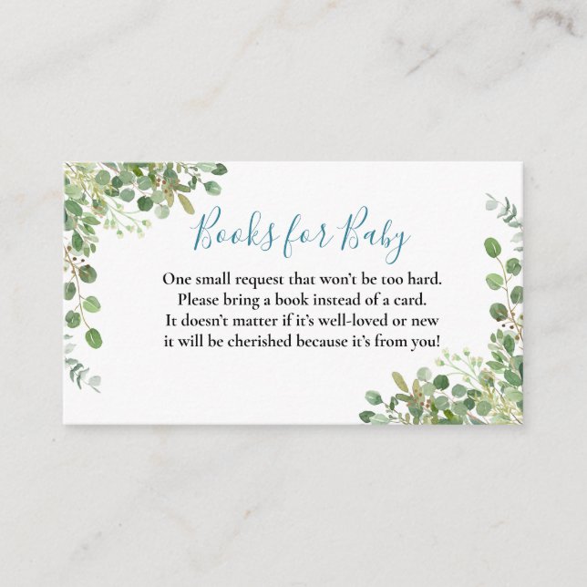 Woodland Animals Blue Truck Baby Dusche Begleitkarte (Vorderseite)