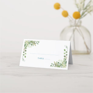 Woodland Animals Blue Truck Baby Dusche Platzkarte