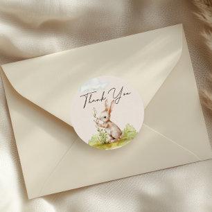 Woodland Animals Boho Kinderdusche Runder Aufkleber