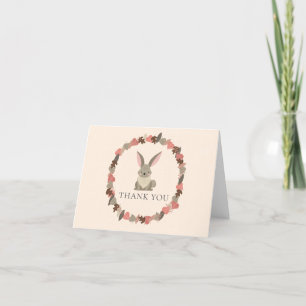 Woodland Animals Bunny Danke