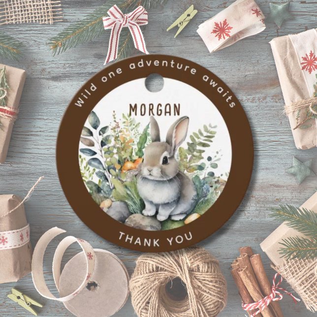 Woodland Animals Bunny Favorits Vielen Dank für Ih Geschenkanhänger (Von Creator hochgeladen)