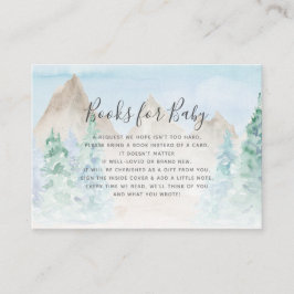 Woodland Animals Camping Books Boy Baby Enclosure Visitenkarte