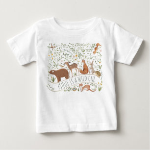 Woodland Animals Forest Friends Kinderdusche Baby T-shirt