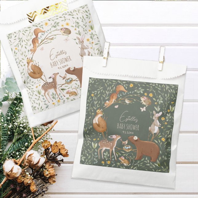 Woodland Animals Forest Friends Kinderdusche Geschenktütchen (Von Creator hochgeladen)
