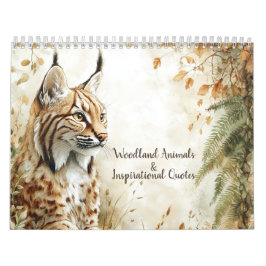 Woodland Animals & Inspirational Quotes 2026 Kalender