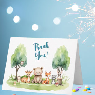 Woodland Animals Kinderdusche Danke