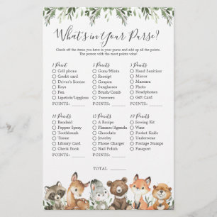 Woodland Animals Kinderdusche Was ist in Ihrer Han