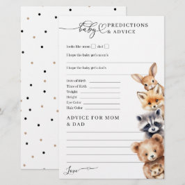 Woodland Animals Minimalistisch Baby Showspiel