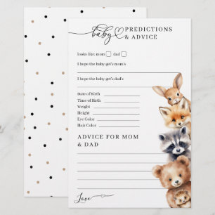 Woodland Animals Minimalistisch Baby Showspiel