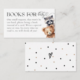 Woodland Animals Moderne Babyduschbücher Begleitkarte