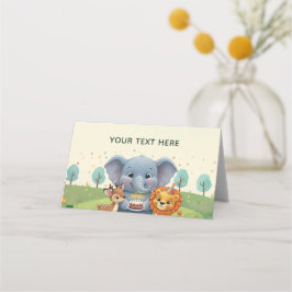 Woodland Animals Sweet Birthday Tent Platzkarte