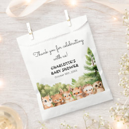 Woodland Animals Vielen Dank Kinderdusche Geschenktütchen