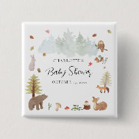 Woodland Animals Wildlife Fall Baby Dusche