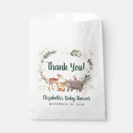 Woodland Animals Winter Baby Dusche Geschenktütchen