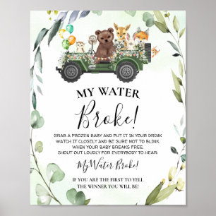 Woodland Animes Mein Wasser Broke Baby Duschspiel Poster