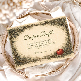 Woodland Apple Forest Diapper Raffle Begleitkarte