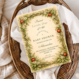 Woodland Apple Storyboo Baby Shower Einladung