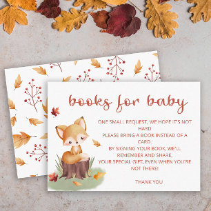 Woodland Autumn Baby Fox bucht Baby Ticket Begleitkarte