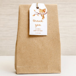 Woodland Autumn Baby Fox Vielen Dank Geschenkanhänger