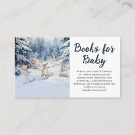Woodland Baby Animals Winter Baby Books for Baby Begleitkarte