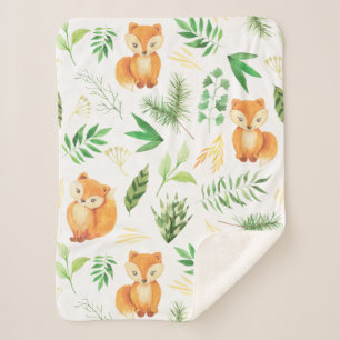 Woodland Baby Blanket Sherpadecke