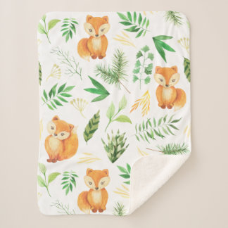Woodland Baby Blanket Sherpadecke