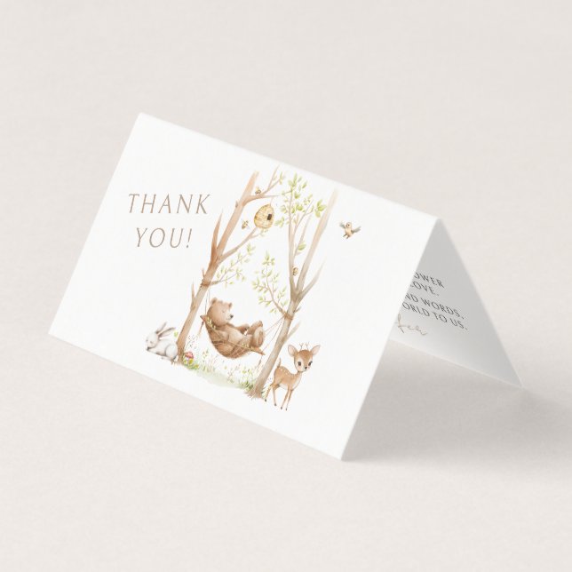 Woodland Baby Boy Dusche klappbar Danke Autos (Vorderseite)