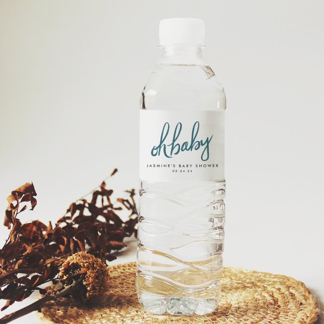 Woodland Baby Dusche Wasserflasche Etikett (Von Creator hochgeladen)