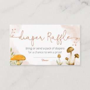 Woodland Baby Dusche Windel Verlosungskarte Platzkarte