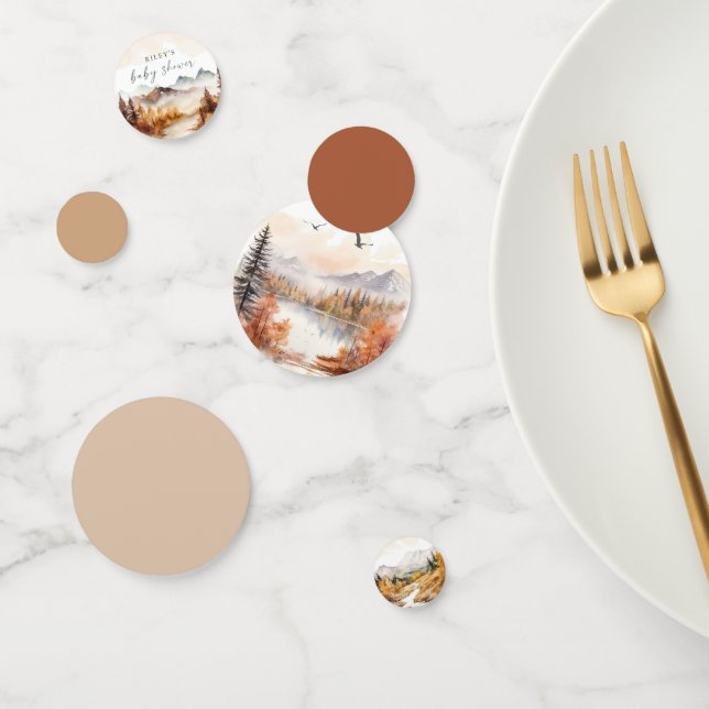 Woodland Baby Duschtisch Confetti Rustikaler Wald Konfetti (Gruppe)