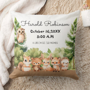 Woodland Baby-Geschenk Kissen