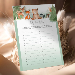 Woodland-Baby-Party-Spiel Baby-Artikel ABC