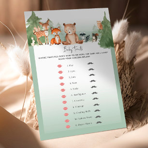 Woodland-Baby-Party-Spiel Baby-Merkmale
