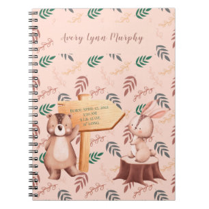 Woodland BABY RECORD book, baby notes Notizblock