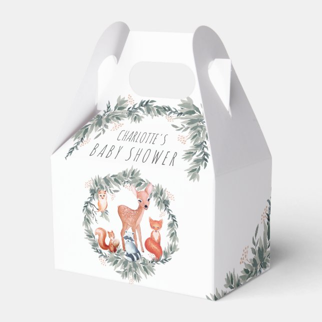 Woodland Baby Shorest Forest Animals Gevor Box Geschenkschachtel (Vorderseite)