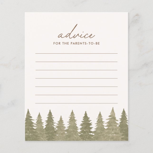 Woodland Baby Showcard (Vorderseite)