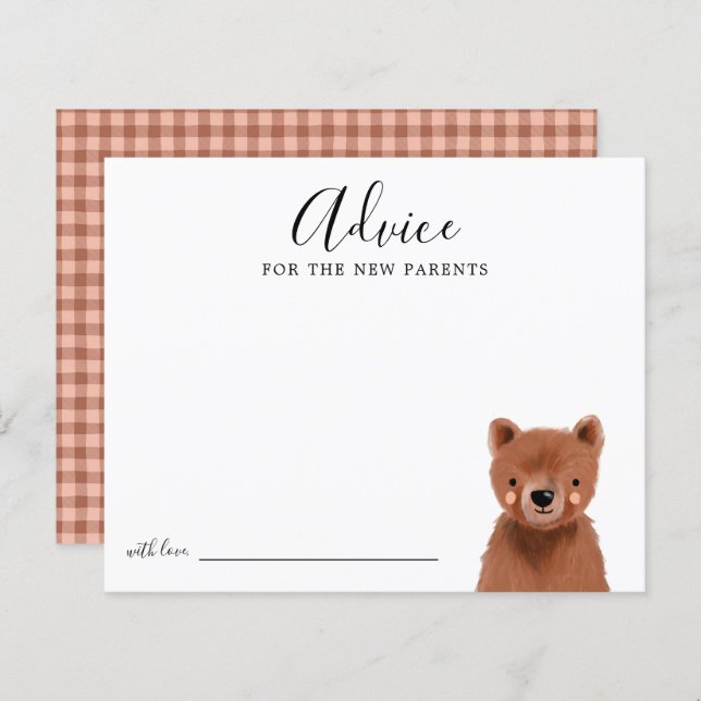 Woodland Baby Showcard (Vorne/Hinten)