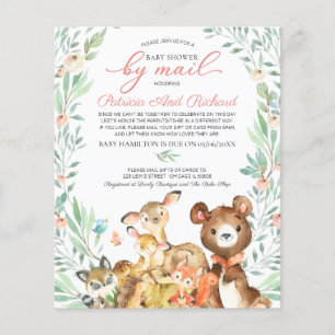 Woodland Baby Shower by Mail Einladung