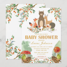 Woodland Baby Shower Forest Animes