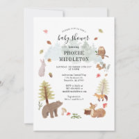 Woodland Baby Shower Forest Animes