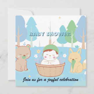 Woodland Baby Shower Invitation  Einladung