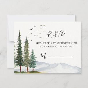 Woodland Baby Showkarte RSVP