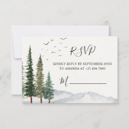 Woodland Baby Showkarte RSVP Karte