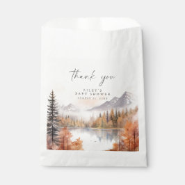 Woodland Babydusche begünstigen Taschen Rustikale Geschenktütchen