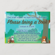 Woodland Babydusche Buchanfrage & Wünsche Beilage