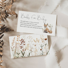 Woodland Babydusche Bücher für Baby Begleitkarte