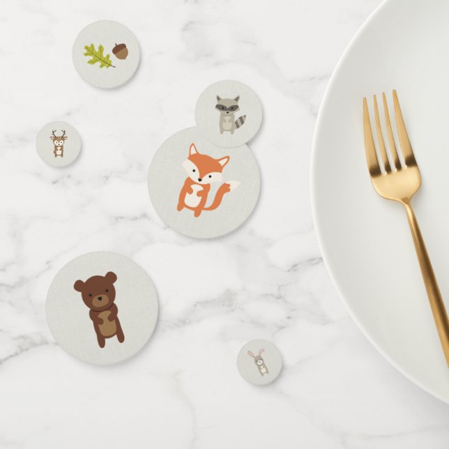 Woodland Babydusche Konfetti (Gruppe)