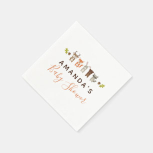 Woodland Babydusche Napkins Serviette