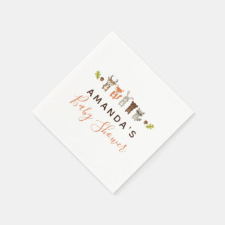 Woodland Babydusche Napkins Serviette